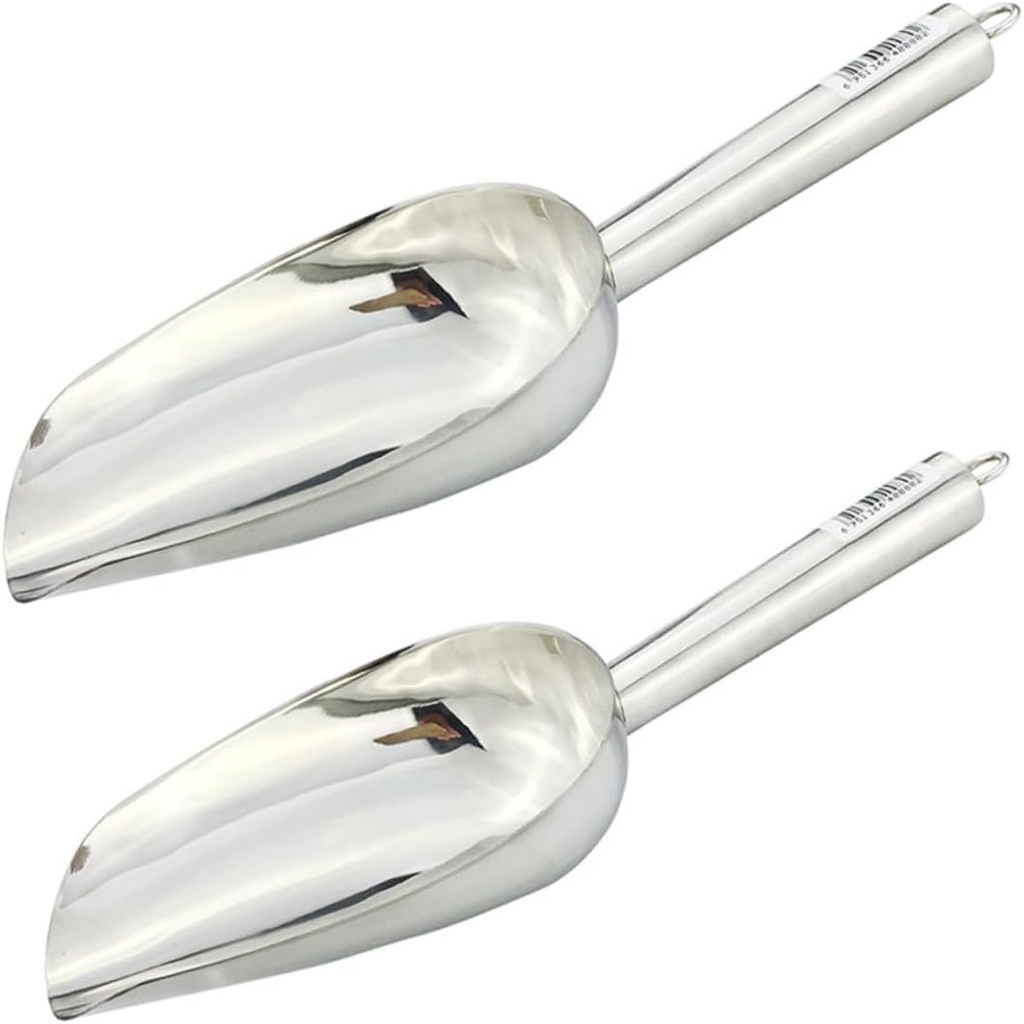 Mikikit 2pcs Pet Food Scoop Multi-Functional Shovel for Dog and Cat Feeding Durable Pet Supplies for Dispensing