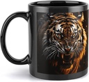 Ferocious Tiger Travel Mug Ceramic Large Ceramic Coffee Mugs with Handle, Porcelain Mugs- Perfect for Coffee Tea Espresso Other Beverages