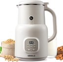 6 in 1 Automatic Nut Milk Maker Blender, 20oz Homemade Coconut, Soy, Oat, Almond, Plant Based Milks and Non-Dairy Beverages with Delay Start/Keep Warm/Boil Water/Self-Cleaning, Cream
