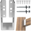 12 PCS Concealed Joist Hanger, 2" x 4" Outdoor Concealed-Flange Hanger, Coated Concealed Mount Joist Hangers for 2"x4" Beam , Swing, Fence
