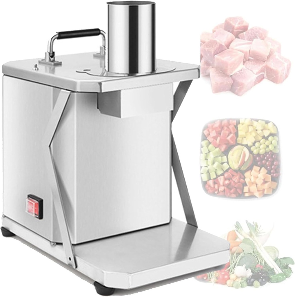 Electric Dicer, Heavy Duty Automatic Fruit Cutters, Food Processors & Choppers, 200w Food Chopper, for Onions Potatoes Carrots Cucumber,10mm