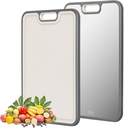 Titanium cutting boards for Kitchen,Double Sided Food Grade,Pure Titanium and Wheat Straw PP, Double Chopping Boards for Meat and Fruits Easy to Clean Size 15’’x10’’