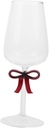 Cabilock Bowknot Glass Wine Goblet Elegant Decorative Wine Glasses Premium Quality Crystal Unique Design for Parties and Restaurants