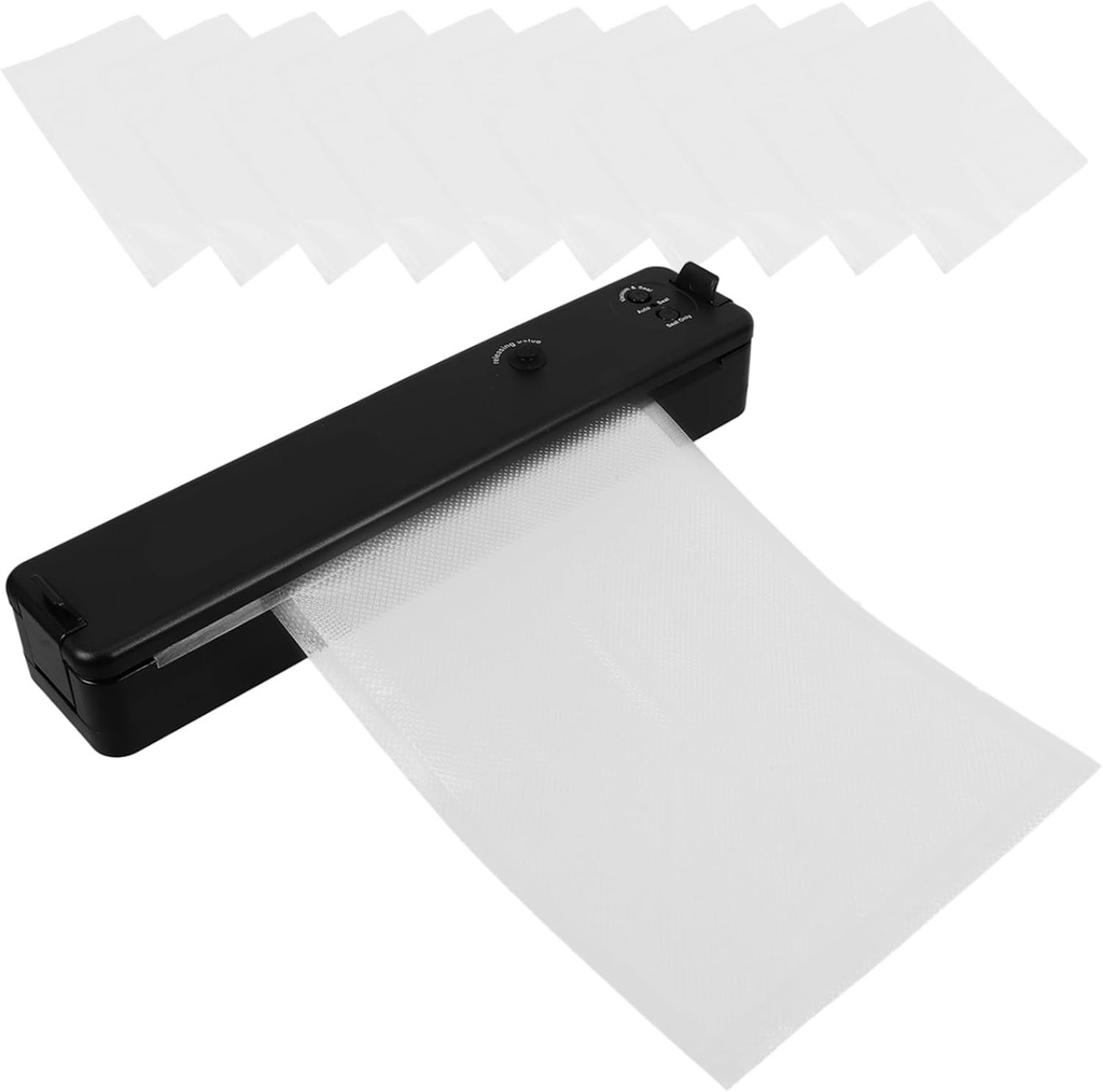 Small Vacuum Sealer Machine for Food with Fresh Bags Powerful Multi-mode Sealing Lightweight Kitchen Vacuumed Sealer for Fruits Meat Flour Preservation US Plug