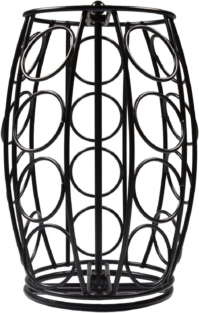 K Cup Carousel Coffee Pod Holder Kcup Organizer Coffee Station Coffee Décor Storage for Counter, Holds 20 Coffee Pods, No Assembly Required, Black