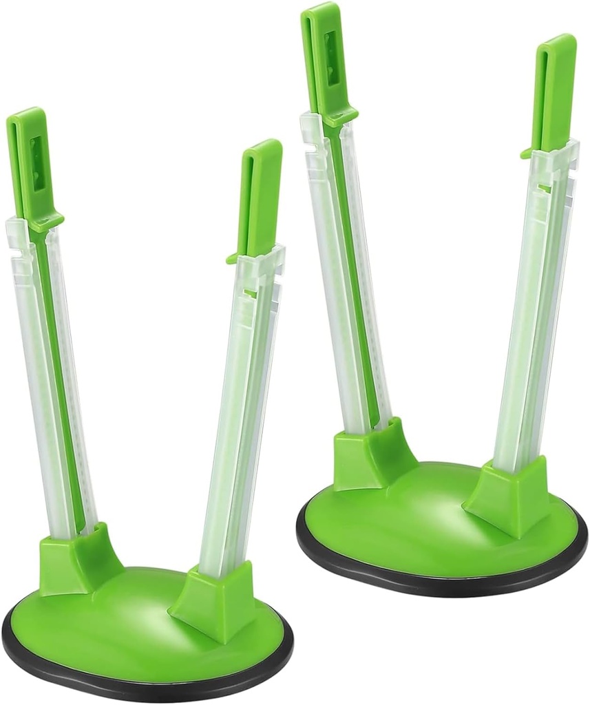 2 Pcs Freezer Bag Holder Stand, Food Storage Holders, Adjustable Plastic Food Prep Bag, Zip Lock Bag Holder Stand for Food Meal Prep Bag, Kitchen Gadget Baggy Rack