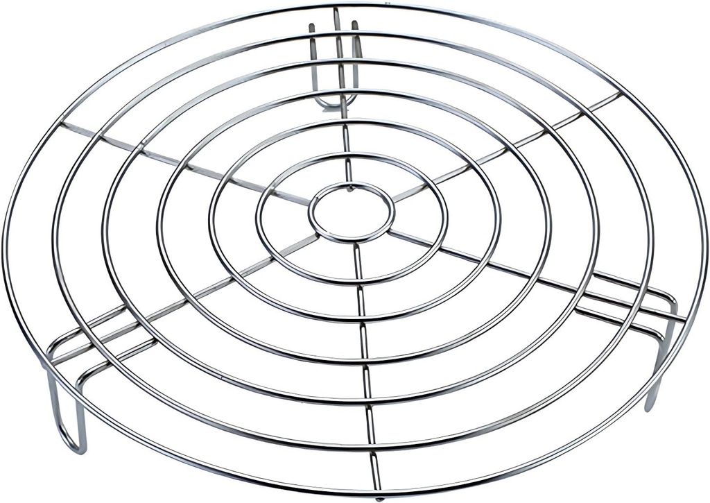 Round Cooling Racks Dia 11" for Cooking & Baking, 304 Stainless Steel Steamer Rack, Canning Rack, Circle Wire Cooling Rack for Air Fryer, Instapot, Cake Pans (Height 1.8",11"/28cm)