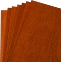 Mahogany Veneer, 8" X 8", 7-Piece