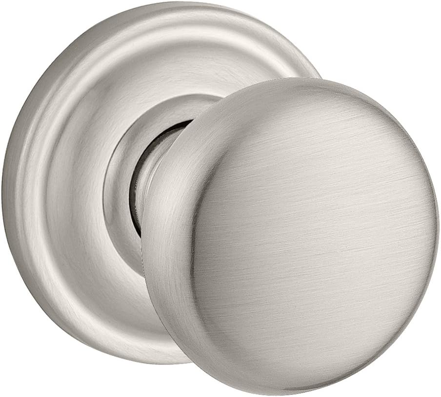 Baldwin Reserve 9BR3520-022 Traditional Round Passage Knob in Satin Nickel