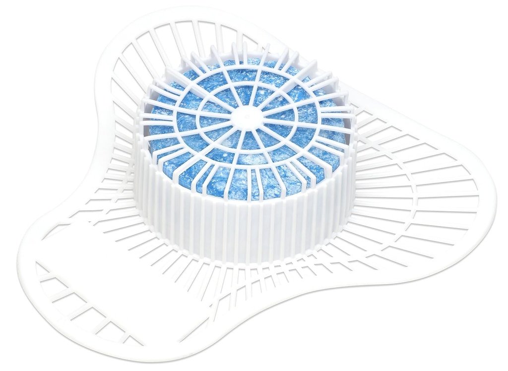 Big D 669 Extra Duty Urinal Screen with Non-Para Block, Cherry Fragrance, 2000 Flushes (Pack of 12) - Ideal for restrooms in offices, schools, restaurants, hotels, stores