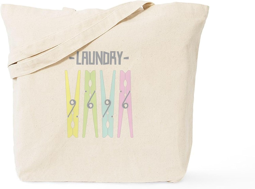 CafePress Laundry Tote Bag Reusable Natural Beige Canvas Shopping Bag