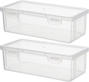 Garneck 2pcs Bread Storage Box Rice Plastic Bins for Storage Cake Storage Carrie Gold Loaf Bread Storage Container Plastic Storage Bins Fresh Bread Clear Pp Goalkeeper Bread Machine