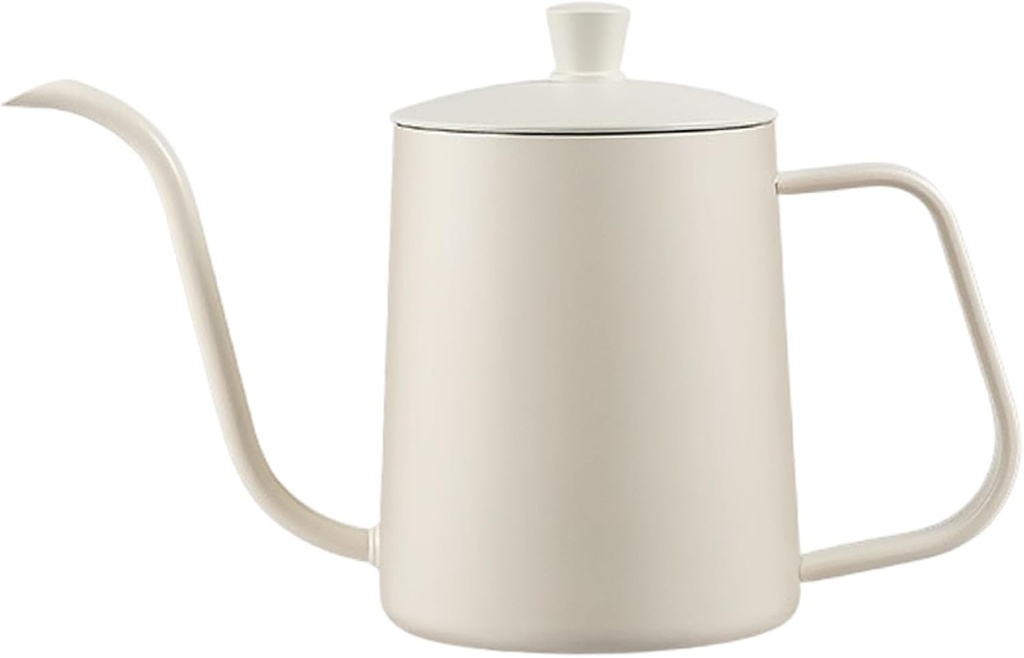 Pour Over Coffee Kettle, Gooseneck Kettle with Lid, 350ml/12oz Narrow Long Spout Pour Over, Stainless Steel Water Jug for Coffee, Tea, Espresso, Milk, Camping Tea