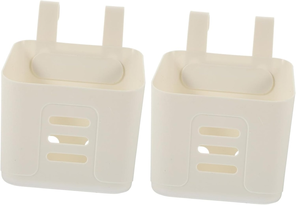 Cabilock 2pcs Hanging Baskets for Kitchen Home Storage Basket Wall Hanging Bathroom Organizer Plastic Organizer
