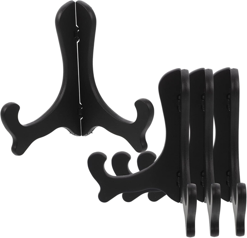 4pcs Decorative Tea Cake Display Rack Multifunctional Plate Holder for Medals Phones and Home Decor Elegant and Space-saving Design for Rustic and Modern Styles