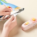 Mini Bag Sealer, 2025 New 2 in 1 USB Rechargeable Bag Sealer Heat Seal and Cutter, Portable Vacuum Sealer with Cute Little Flower Pattern, Kitchen Bag Cutter, Snack Sealer Household (Pink)