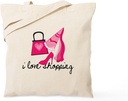CafePress Divas Shopping Tote Bag Reusable Natural Beige Canvas Shopping Bag