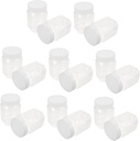 16pcs Honey Jars Lids Food Storage Containers Plastic Cans for Kitchen Spices Seasoning