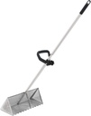 Houseables Sand Flea Rake, Sand Sifter, Shark Tooth Sifter, Beach Rake, Beach Clean Up Tools, Flea Scoop, Clam Catcher, Sea Shell Scooper, Shark Teeth Shovel, Gadget, Comb, Stainless Steel, 53 Inch