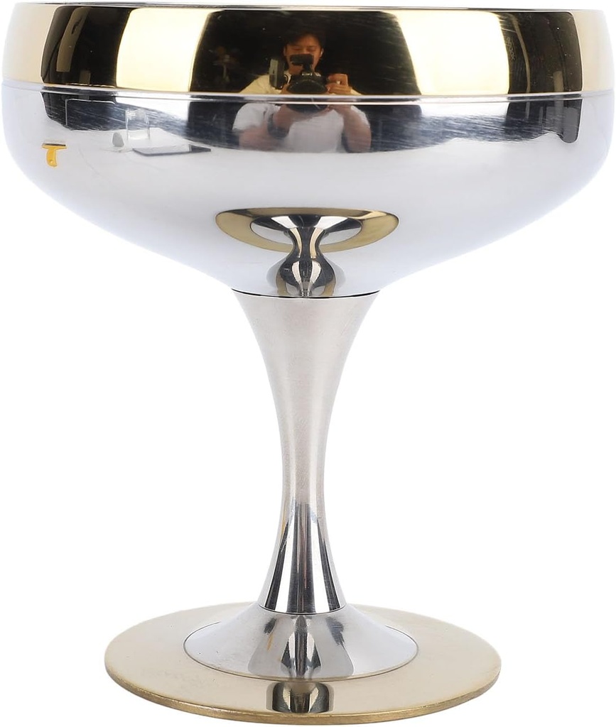 Ice Cream Goblet, 200ml Stainless Steel Drop Footed Ice Cream Bowl, Ice Cream Bowls Resuable Dessert Cups Dessert Dish for Serving Dessert Pudding Fruit Martini Cocktail