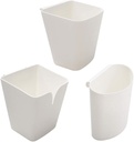 Cabilock 3pcs Plastic Hanging Basket Storage Box Wall Hanging for Kitchen Easy Install Reusable Style