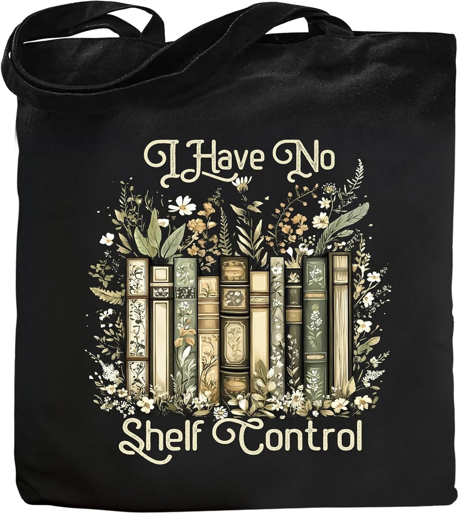 Book Lovers Gifts Canvas Tote Bag for Women, Gifts for Book Lovers Women Club Accessories Themed Readers Bag