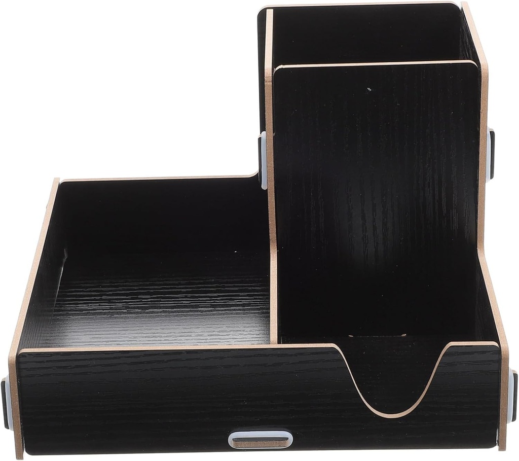 Cup Accessory Coffee Shop Bar Cup Cover Sugar Pack Straws Holder Commercial 3-Compartment Paper Cup Organizer