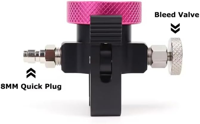 Soda CO2 Cylinder Refill Adapter with Quick Connect & Bleed Valve – For Soda Makers & Home Carbonation