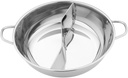 Stainless Steel Hotpot Pot Hot Pot Divider Electric Hotpot Double Boiler