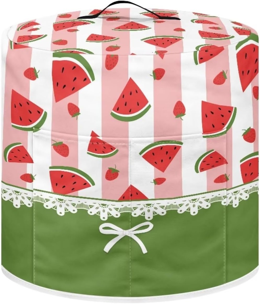 Cozeyat Slow Cooker Dust Cover Compatible with 8 Qt, Cute Summer Watermelon Pattern Pressure Cooker Covers, Stain-resistant Rice Cooker Covers