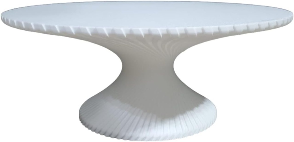 10 Inch Plastic Cake Stand - Plastic Wave Design