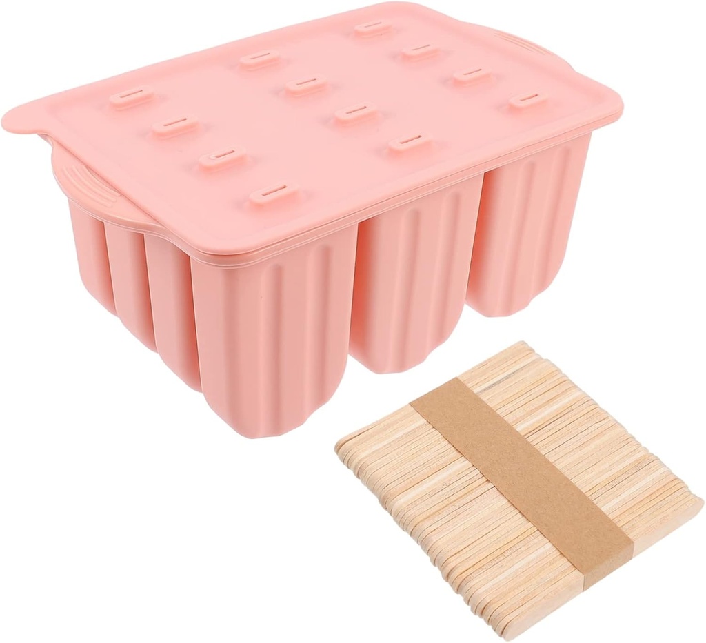 Ice Cream Mold Food-grade Silicone Maker Tool for Treats Easy Release Molds Sticks for Fun and Healthy Snacks