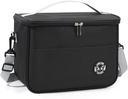 Lunch Bag Insulated Lunch Box Resuable for Adult Men Women Large Leakproof Tote Black