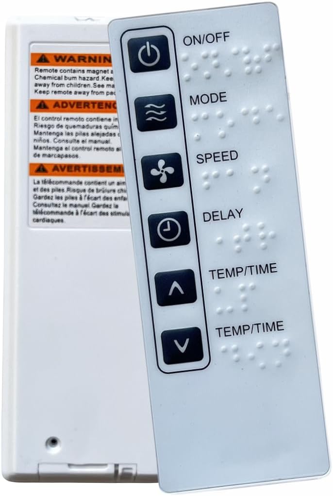 Replacement Remote Control for Denali A/C 2DANCH24K 2DANC6K 2DANC8K 2DANC10K 2DANC12K 2DANC14K AIRE 2DANC18K 2DANC24K 2DANCH18K Window Room Air Conditioner