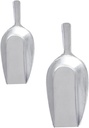Strong Lightweight Aluminum Shovel 2pcs Set for Flour Ice Cereal Scooping