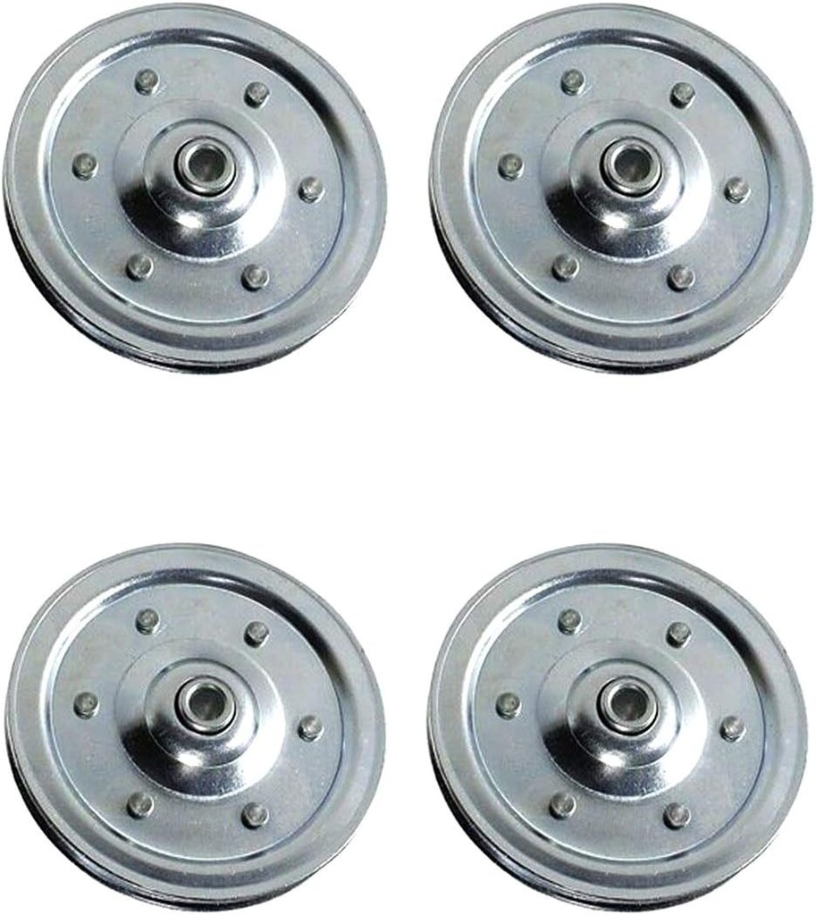 4" Heavy Duty Sheave Pulley - 4 Inch Garage Door Pulley Sheave - Zinc Plated - 200 lb Load Rating