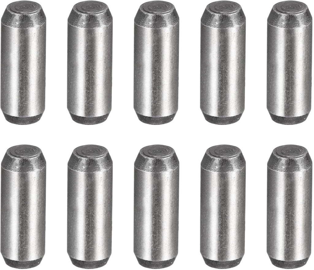 uxcell 3/16-Inch x 1/2-Inch Dowel Pins, Heat Treated Alloy Steel for Extra Hardness, Bright Finish and Accurate Alignment 10pcs