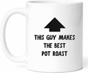 Best Pot Roast Cook Mug - Slow Cooker Coffee Cup - Funny Gift From - Meal Tea Mugs - Dinner Cups - 11 Oz Ceramic Gifts For Home Birthday, Him, Her, Christmas, Family Gathering, Holiday Feast, Prep