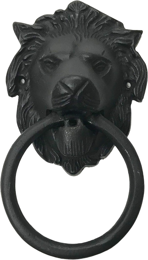 6.5" - Lion Face - BB-128 - Antique Style Door Knocker - Classic Door Knocker