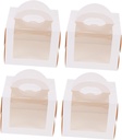 KICHOUSE Holiday Dessert Boxes Cake Wrapping Cases Handheld Cake Containers Baking Containers -purpose Storage