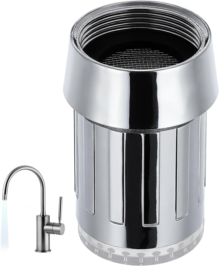 Color Changing Faucet Lamp | Led Bathroom Faucet Light with Waterfall Effect | Easy Installation for Various Interfaces