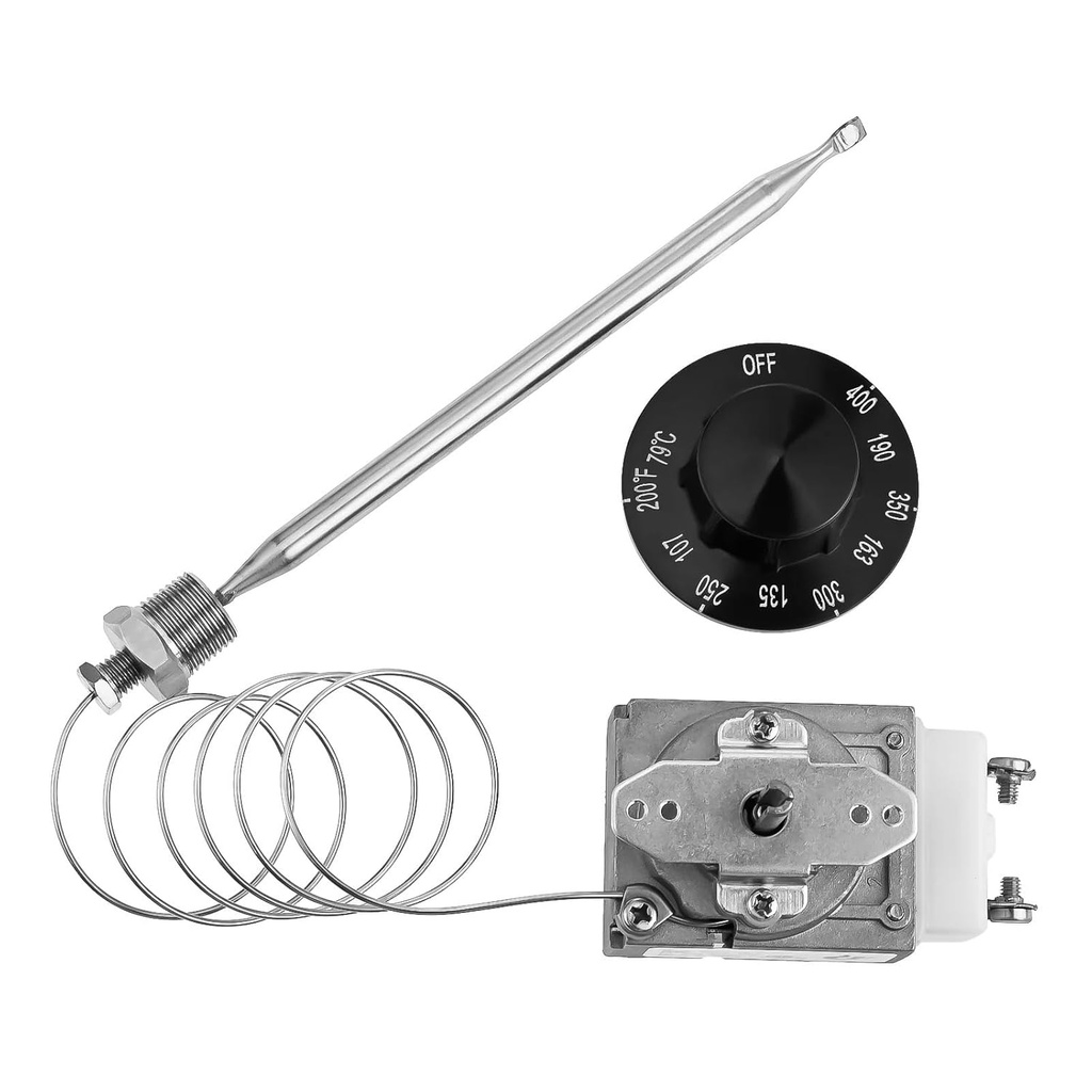 RX-2-24 Thermostat for Fryer w/Knob, 3/8" Mpt Stuff Box for 301030004, 5300-402, Deep Fryer, 200-400F
