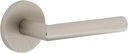 Viaggio CLOMOD_PSG_234_RH Circolo Right Handed Solid Brass Passage Door Lever Set with Moderno Lever and Circolo Rosette - 2-3/4" Backset - Satin Nickel