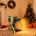 Portable Greenhouse Heater with Digital Thermostat, Overheat Protection, 1500W Radiant Electric Heater for Indoor Use, Garage, Grow Tent, RV, IPX4 Water Resistant, 2 Pieces, Black