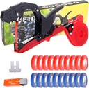 Plant Tying Machine, Lightweight Plant Vine Tying Tape Machine Tool, Plant Tape Gun for Tomatoes, Grapes and Vegetable Garden,Including Spare SK5 Blade, Garden Tapes and Staples(Red)