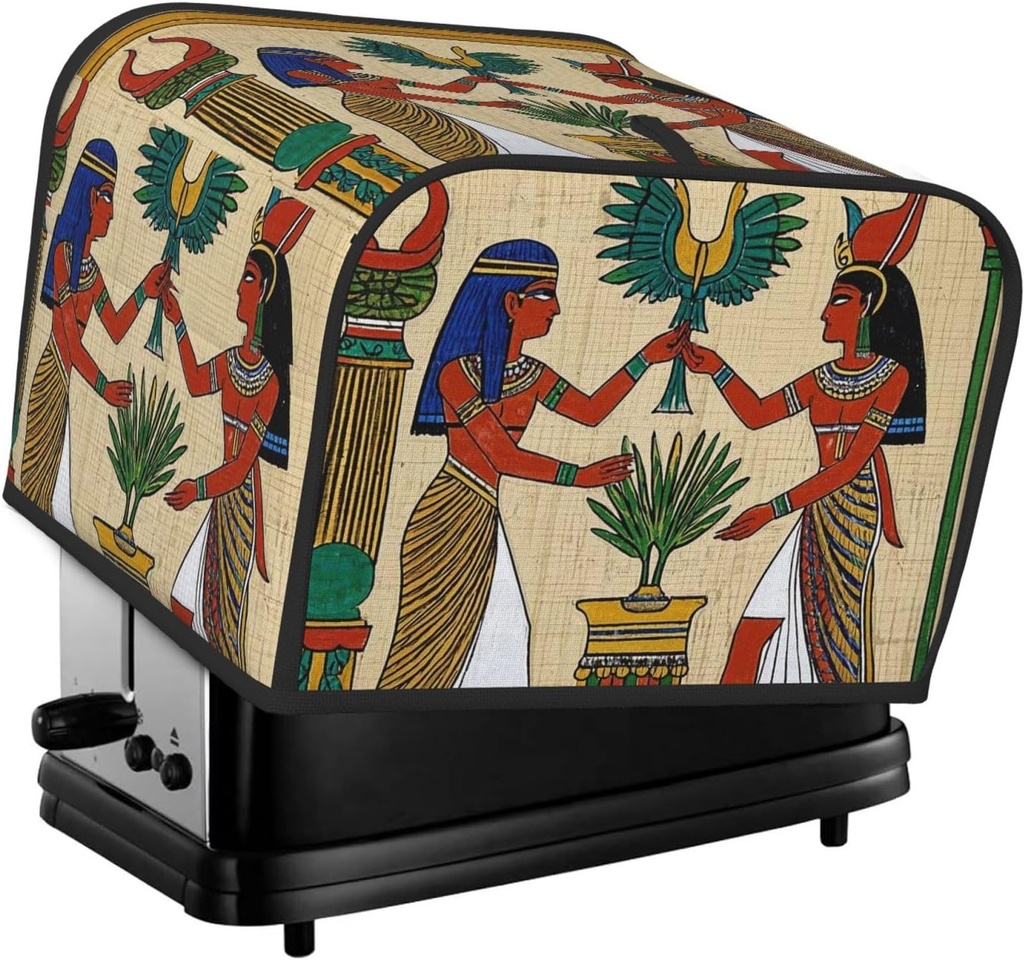 4 Slice Toaster Covers Bread Machine Cover Quilted Dustproof Fingerprint Protectors Small Washable Appliance Cover Egyptian Sacrifices Bread Maker Dust Protection Universal Size