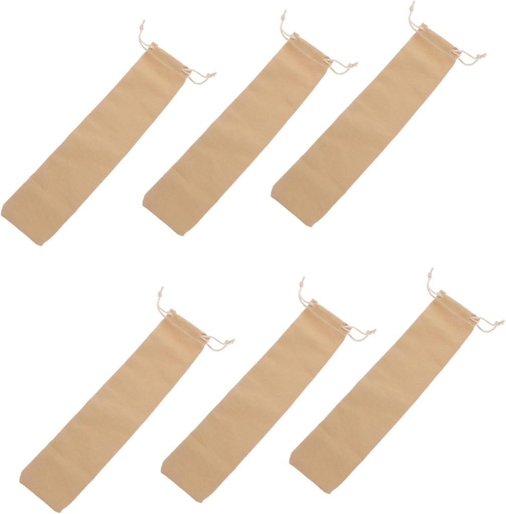 10pcs Straw Pouch for Boys and Girls Lunch Utensils for School Cutlery Drawstring Bags Silverware Bags Tableware Pouch