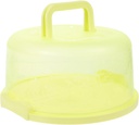 ABOOFAN Portable Handheld Cake Box Green Transparent Plastic Baking Tool Oil Reusable Household Party Cake Display and Storage Container
