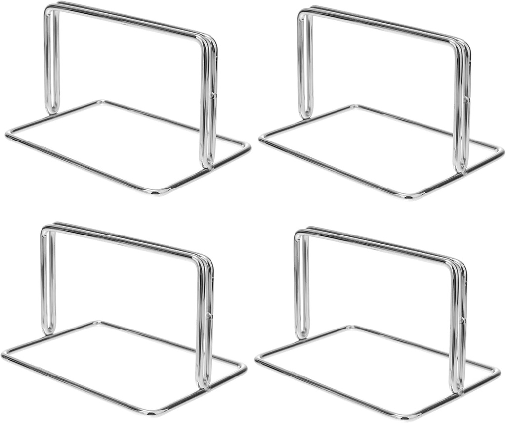 4pcs Office Partition Brackets Stainless Steel Holders for Desks for Student Exam Spaces Non- Design for Enhanced Privacy and Stability