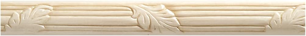 1167-4WHW Unfinished White Hardwood Leaf Chair Rail Moulding